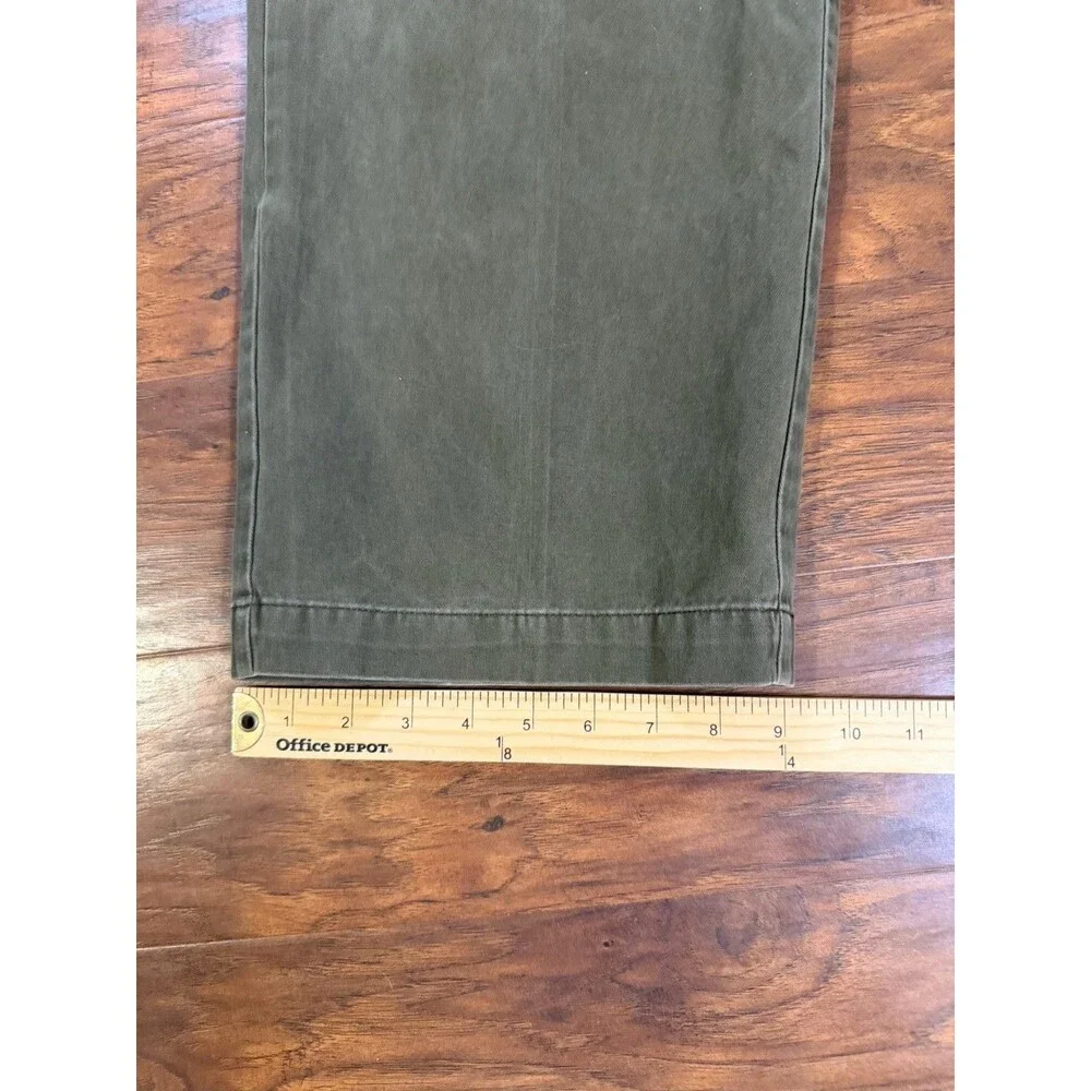 Polo Ralph Lauren Mens Pants 40x34 Actual Green Double Pleated Classic Fit